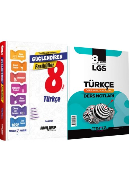 LGS Türkçe Fasikülleri ve Marka LGS Türkçe Ders Notları 2'li Set fiyatları