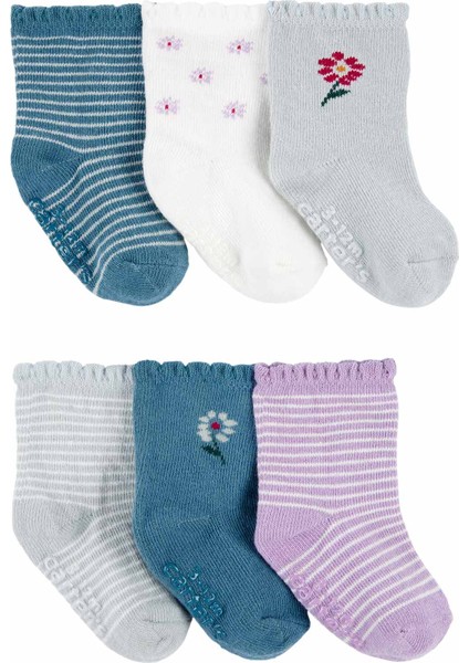 Kız Bebek Çorap Set 6'lı Paket