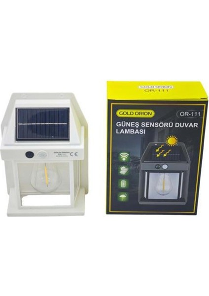 Gold Orion Solar Şarjlı Duvar Aplik