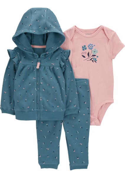 Kız Bebek Hırkalı Set 3'lü Paket