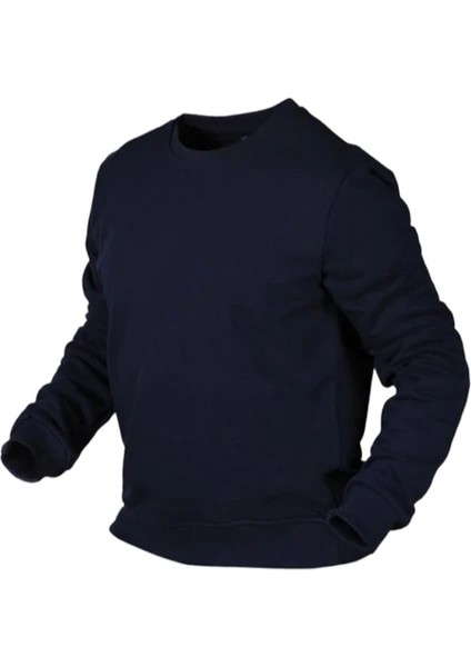 Bisiklet Yaka Lacivert Uzun Kol Sweatshirt fiyatları