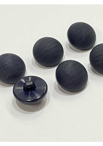 Italyan Mat Inci Bombeli Model Ceket Hırka Düğmesi Takımı 6 Lı Set Lacivert 2 cm (KOD:3598)
