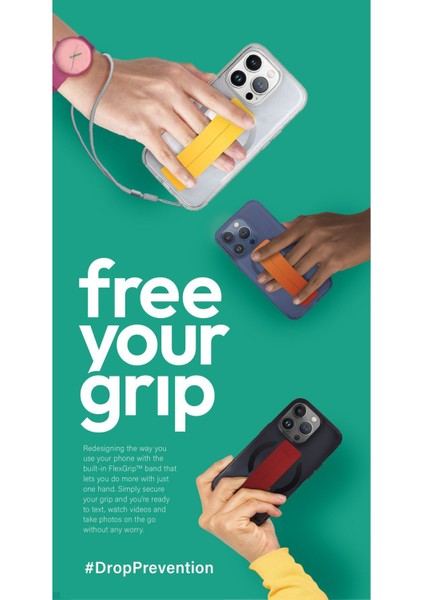 Iphone 15 Pro Kılıf Heldro Mag Serisi Magsafe Özellikli (Magclick™) Tutma Bandı (Flexgrip™)