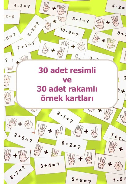 Sayı Saymayı Öğreten Eğitici Keçe Oyuncak - Matematik Becerileri Geliştirici Oyun