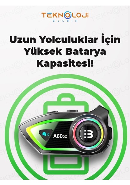A602X Intercom Motorcu Kask Kulaklığı