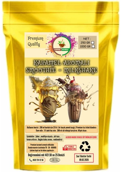 Karamel Aromalı Milkshake1 kg