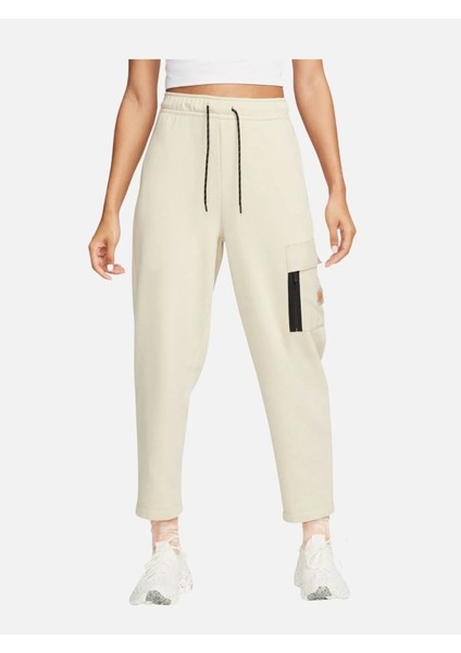 Sportswear Cargo Fleece High-Waisted Kadın Eşofman Altı