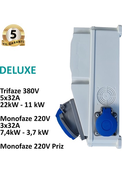 Elektrikli Araç Kombinasyon Kutusu Deluxe 5X32A + 3X32A + 1X16A