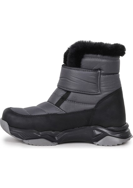 Magic Cırtlı Erkek Çocuk Kar Botu Füme - Siyah fırsatları