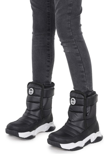 Monny Cırtlı Erkek Çocuk Kar Botu Siyah - Beyaz fiyatları