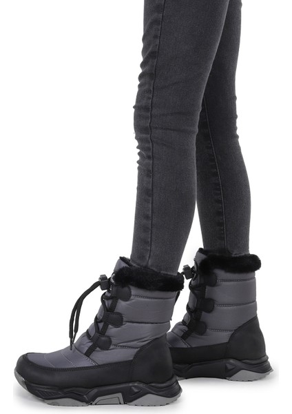 Alison Bağcıklı Erkek Çocuk Kar Botu Füme modelleri