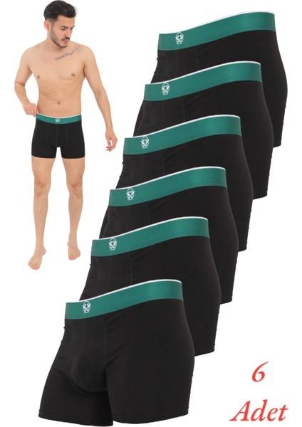 Şık Desenli Yumuşak Dokulu Lüks Pamuklu Erkek Boxer 6 Adet