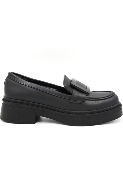 (Oc Shoes) Termo Kaymaz Taban Günlük Kadın Loafer Ayakkabı Siyah fiyatları
