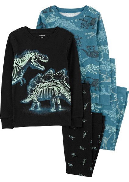 Erkek Çocuk Pijama Set 4'lü Paket