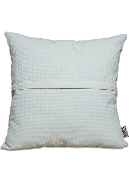 Siyah Renkli Beyaz Yazılı Harfli Dijital Baskılı Kırlent Kılıfı fırsatları