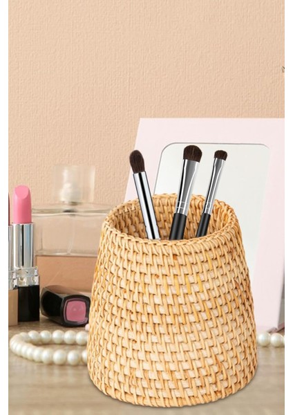 El Yapımı Doğal Rattan Dekoratif Kaşıklık Çok Amaçlı Düzenleyici Doğal Aksesuar 10CM Oceanpoint modelleri