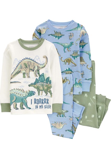 Erkek Bebek Pijama Set 4'lü Paket