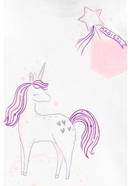 Küçük Kız Çocuk Pijama Set 4'lü Paket modelleri