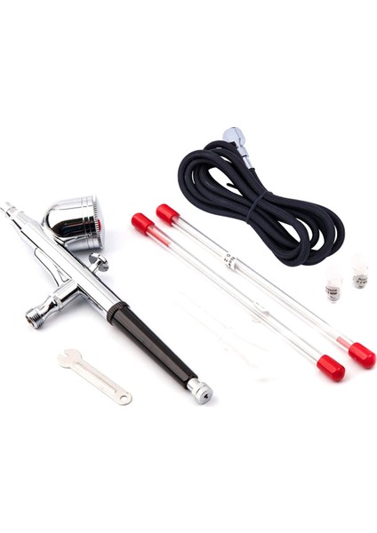 BD-130K Double Action Airbrush Seti 0,2 - 0,3 ve 0,5mm Hobi Airbrush Malzemesi