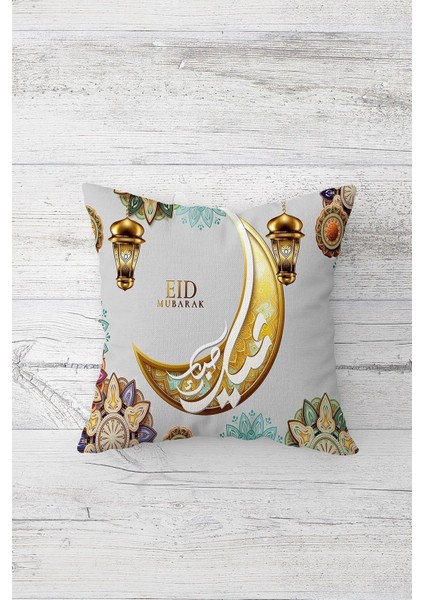 Eid Mübarak Ramazan Çini Desenli Gizli Fermuarlı Kırlent Kılıfı Koltuk Yastık Kılıfı Takım(4adet) fiyatları