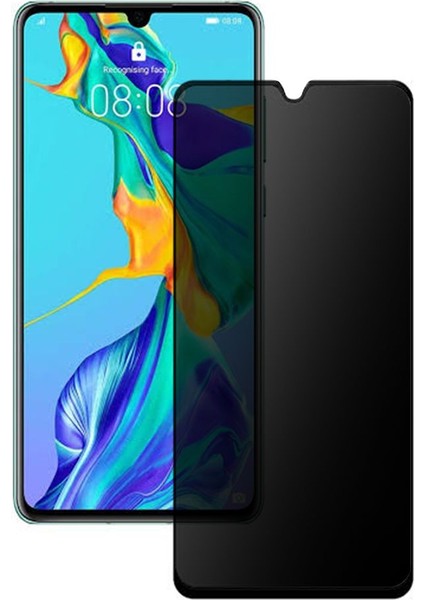 Xiaomi Redmi Note 8 Hayalet Privacy Gizli Cam Ekran Koruyucu Siyah