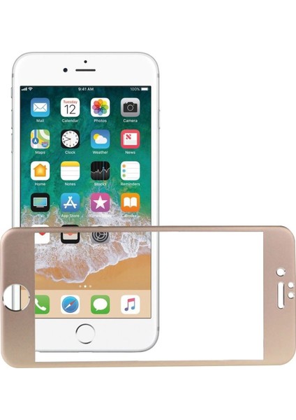 Bufalo iPhone 6 Plus Metal Kenarlı Ön+Arka Cam Ekran Koruyucu Gold modelleri