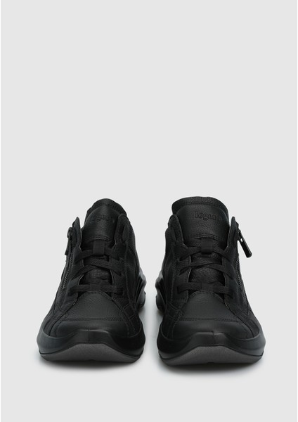 Siyah Deri Kadın Outdoor Ayakkabı modelleri