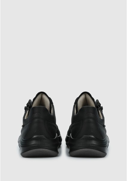 Siyah Deri Kadın Outdoor Ayakkabı fırsatları