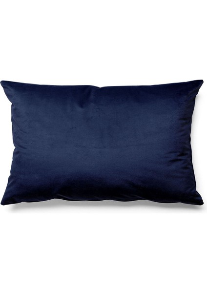 Düz Renk - Tek Renk Kırlent Kılıfı Döşemelik Süet Kumaş 50*30 Cm - Lacivert