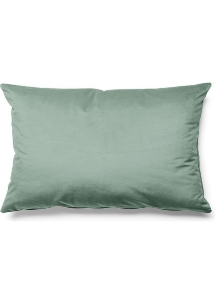 Düz Renk - Tek Renk Kırlent Kılıfı Döşemelik Süet Kumaş 50*30 Cm - Mint