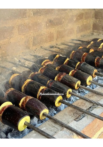 Robin Akyıl Patlican Kebap Şişi 8mm 10 Adet Sebze Şişi 60 cm