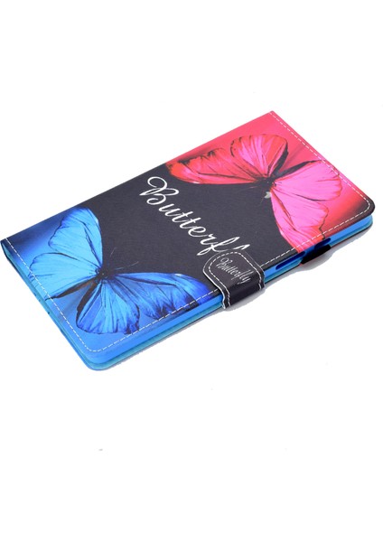 Desen Baskı Deri Tam Koruma Samsung Galaxy Tab A7 Lite T220 T225 TWO Tablet Kılıfı (Yurt Dışından)