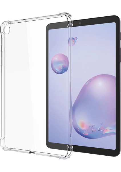 Samsung Galaxy Tab A7 Lite 8.7 Inç Tpu Takviyeli Köşeler Şeffaf Tablet Kılıfı (Yurt Dışından)