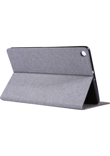 Kumaş Doku Kart Yuvaları Samsung Galaxy Tab A 10.1 (2019) T510 T515 Deri Standı Tablet Kılıfı (Yurt Dışından)