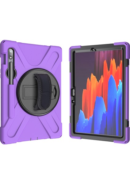 Samsung Galaxy Tab S7 T870 T875 S8 X700 S9 X710 S9 Fe X510 360°DÖNEBILEN Pc Silikon Tablet Kılıfı (Yurt Dışından)