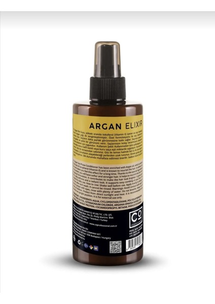 Argan Elixir Fön Suyu 250 ml