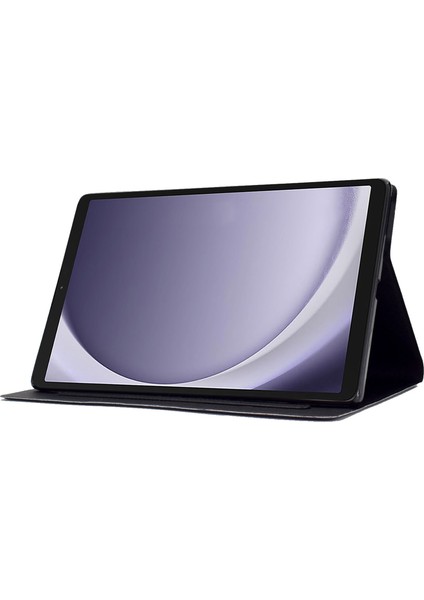 Samsung Galaxy Tab A9 Kart Tutucu Çizilmez Pu Tpu Çilek Tavşan Tablet Kılıfı (Yurt Dışından)
