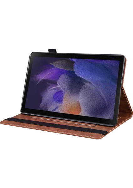 Samsung Galaxy Tab A9 Pu Deri Cüzdan Standı Çevirin Tablet Kılıfı (Yurt Dışından)