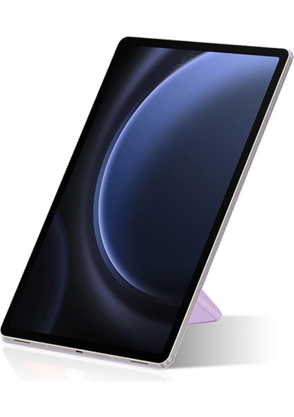 Samsung Galaxy Tab S9 Fe Manyetik V Katlama Standı Otomatik Uyku uyandırma Tablet Kılıfı (Yurt Dışından)