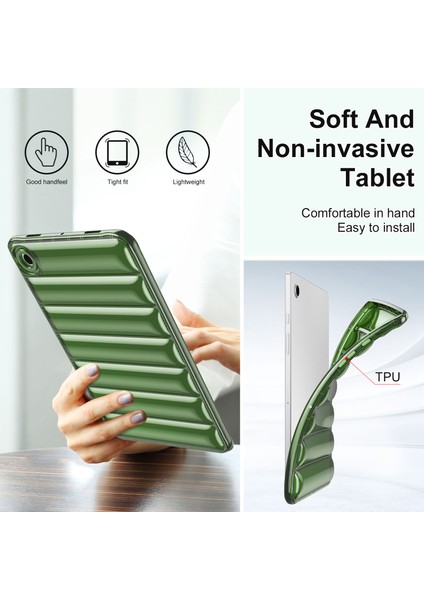 Samsung Galaxy Tab A8 10.5 (2021 2022) Aşağı Ceket Çizilmez Tpu Tablet Kılıfı (Yurt Dışından)
