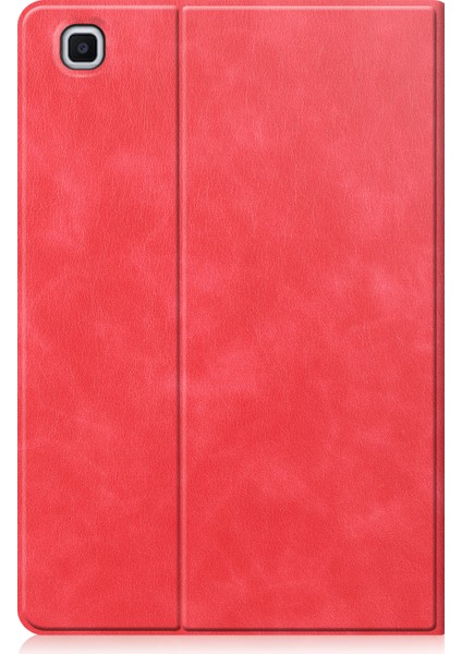 Samsung Galaxy Tab S6 Lite (2024 2022 2020) Dokulu Pu Deri Standlı Kalem Yuvalı Akıllı Tablet Kılıfı (Yurt Dışından)