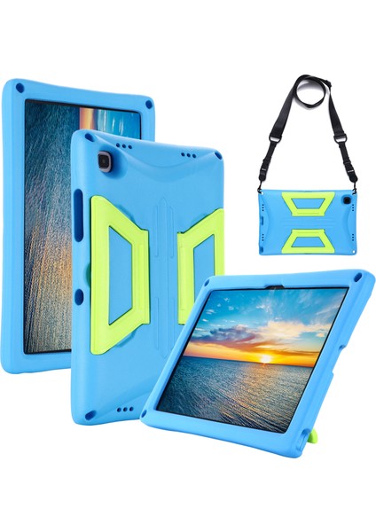 Samsung Galaxy Tab A7 10.4 (2022 2020) Sert Eva Pc Kickstand Omuz Askılı Tablet Kılıfı (Yurt Dışından)