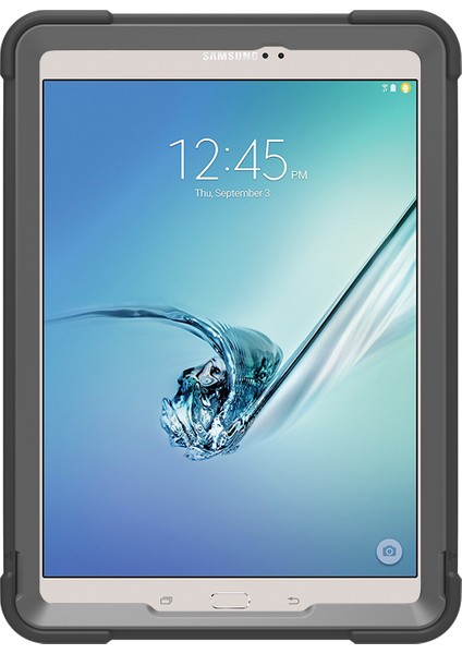 Anti Toz Hibrit Tpu Pc Koruyucu Samsung Galaxy Tab S2 9.7 T810 T815 SIYAH Tablet Kılıfı (Yurt Dışından)
