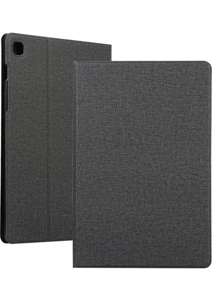 Kumaş Cilt Pu Deri Standı Samsung Galaxy Tab S6 Lite (2020) P610 P615 (2022 2024) SIYAH Tablet Kılıfı (Yurt Dışından)