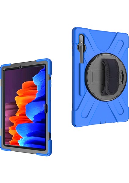 Samsung Galaxy Tab S7 S8 T970 X800 S7FE T730 S9 X810 S9 FE X610 360°DÖNEBILEN Pc Silikon Tablet Kılıfı (Yurt Dışından)