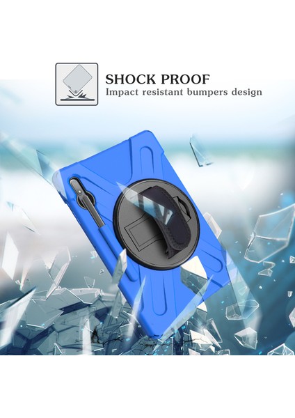 Samsung Galaxy Tab S7 S8 T970 X800 S7FE T730 S9 X810 S9 FE X610 360°DÖNEBILEN Pc Silikon Tablet Kılıfı (Yurt Dışından) indirimleri