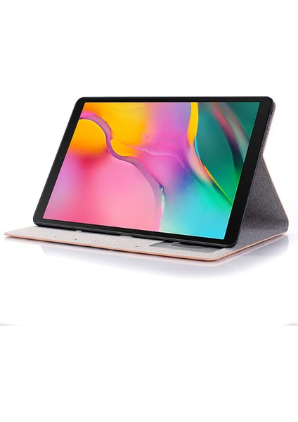 Harita Desen Baskı Serin Deri Samsung Galaxy Tab S6 Lite (2020) P610 P615 (2022 2024) BEIGE Tablet Kılıfı (Yurt Dışından)