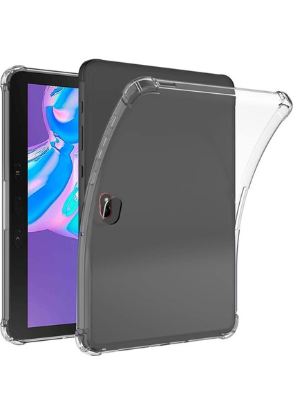 Samsung Galaxy Tab Active4 Pro Şeffaf Takviyeli Köşeler Tpu Tablet Kılıfı (Yurt Dışından)