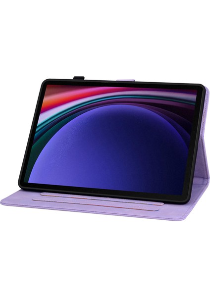 Samsung Galaxy Tab S9 tab S7 tab S8 Pu Deri Tpu Zambak Çiçeği Standı Tablet Kılıfı (Yurt Dışından)