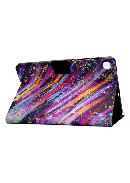 Samsung Galaxy Tab S6 Lite (2024 2022 (2020) Pu Deri Kitap Folyo Desen Baskı Standı Meteor Tablet Kılıfı (Yurt Dışından)